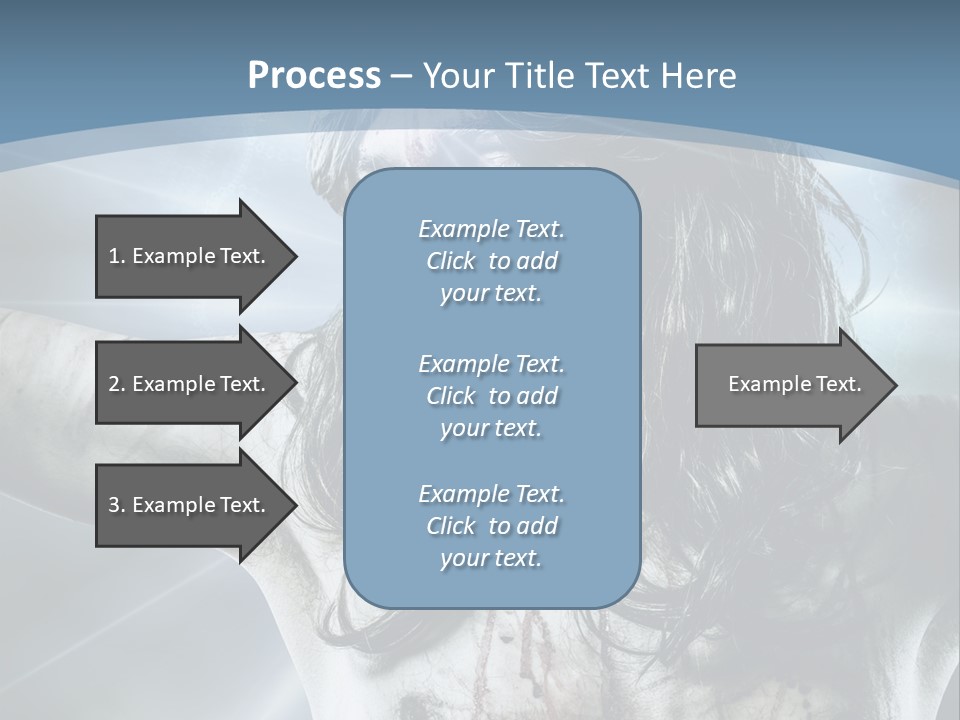 Jesus Powerpoint Presentation With A Blue Background PowerPoint Template