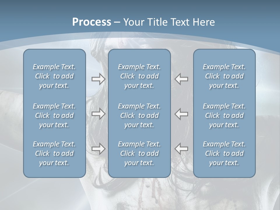 Jesus Powerpoint Presentation With A Blue Background PowerPoint Template