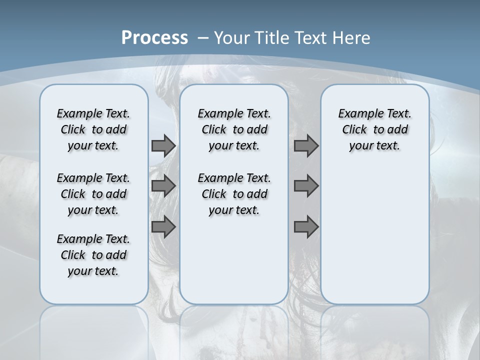 Jesus Powerpoint Presentation With A Blue Background PowerPoint Template