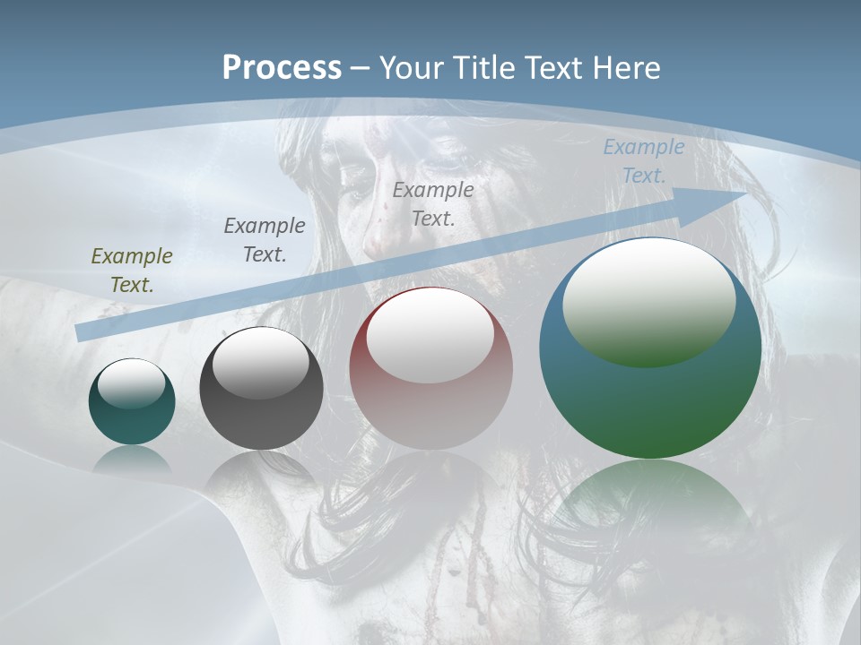 Jesus Powerpoint Presentation With A Blue Background PowerPoint Template