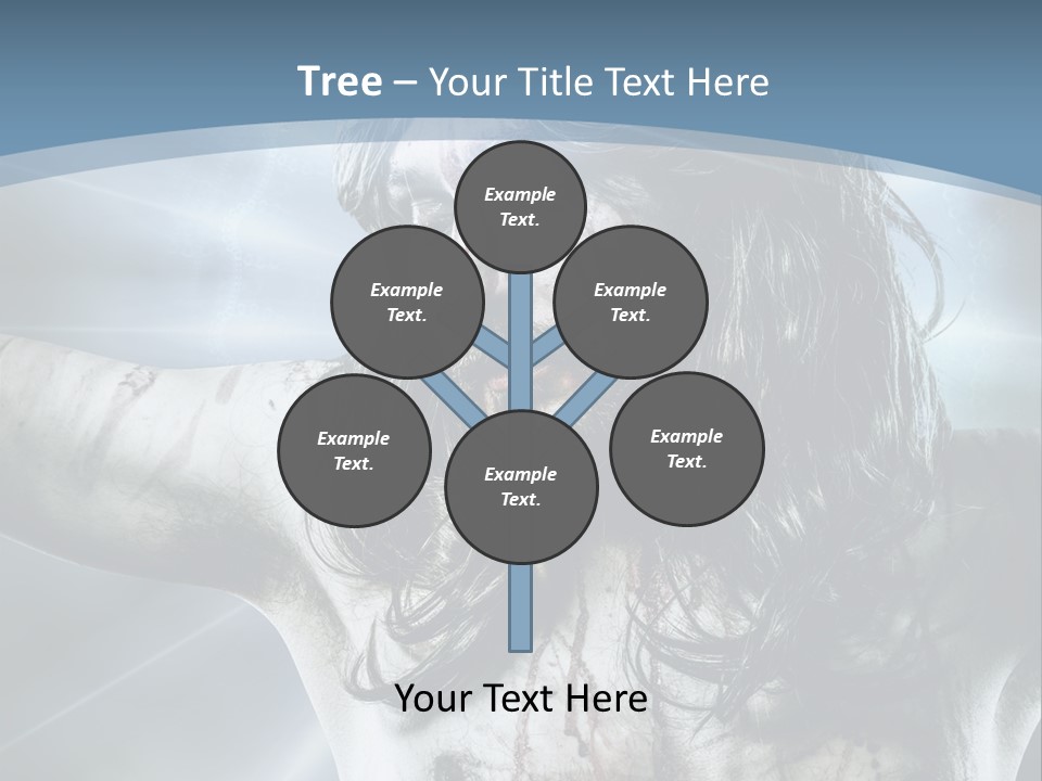 Jesus Powerpoint Presentation With A Blue Background PowerPoint Template