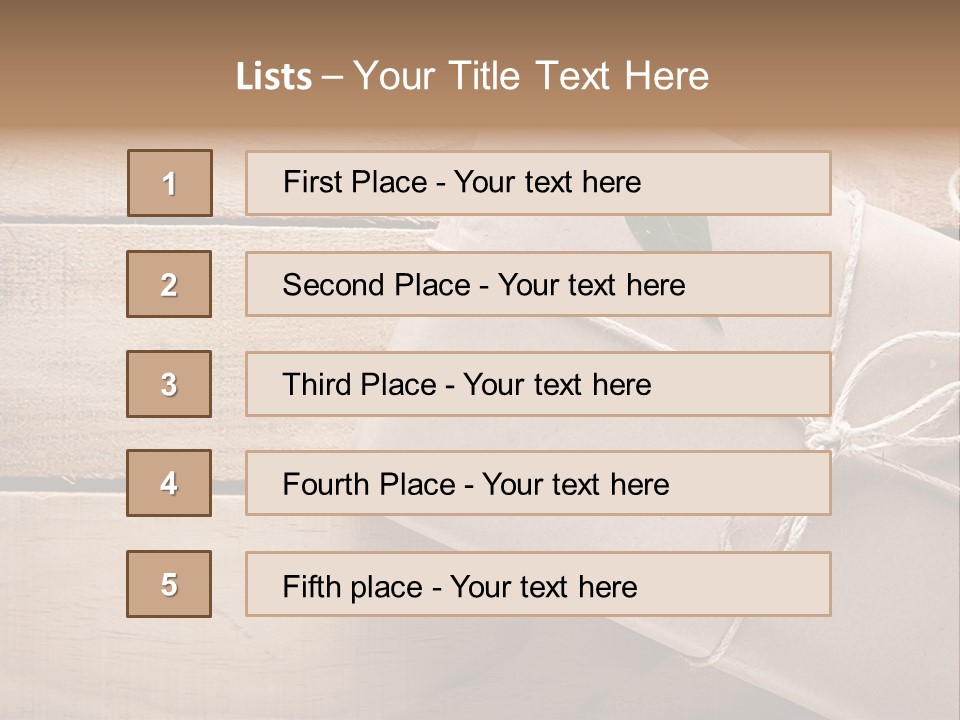 Rope Green Board PowerPoint Template