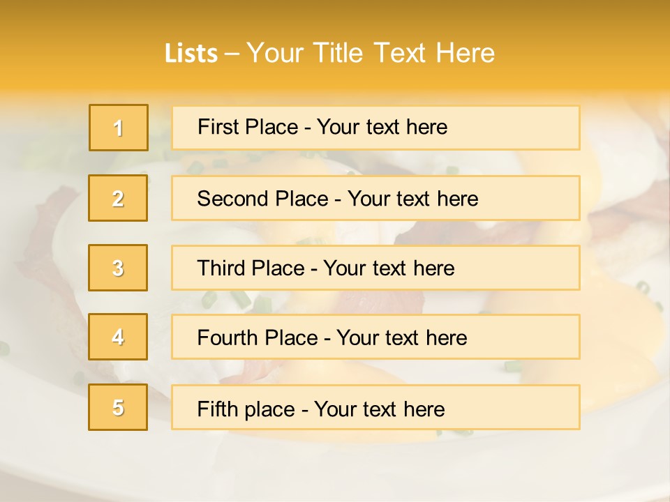 Bacon Crust Tasty PowerPoint Template