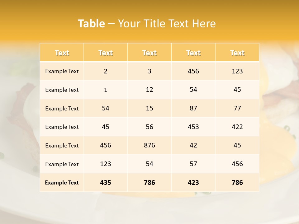 Bacon Crust Tasty PowerPoint Template