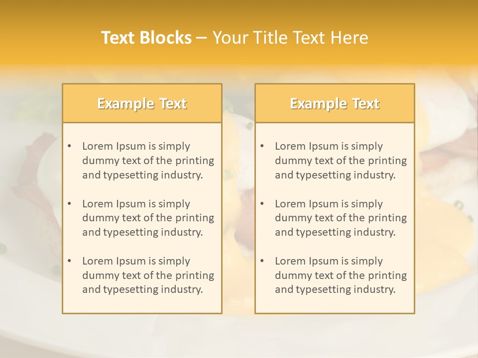Bacon Crust Tasty PowerPoint Template