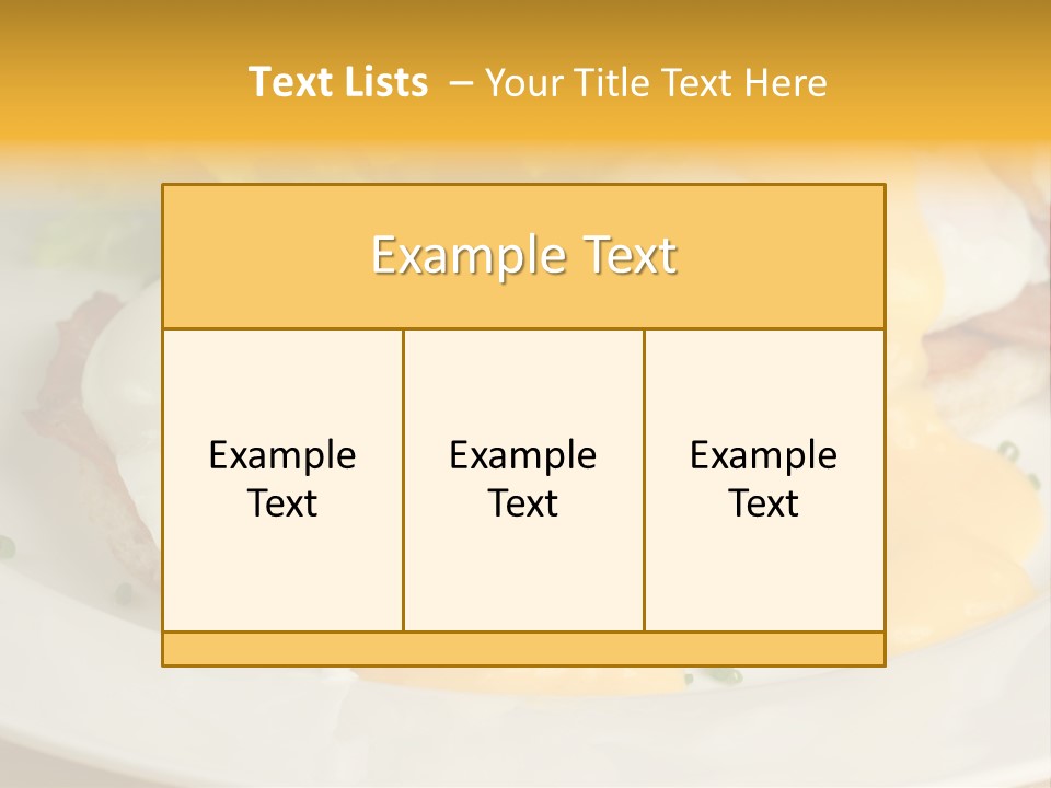 Bacon Crust Tasty PowerPoint Template