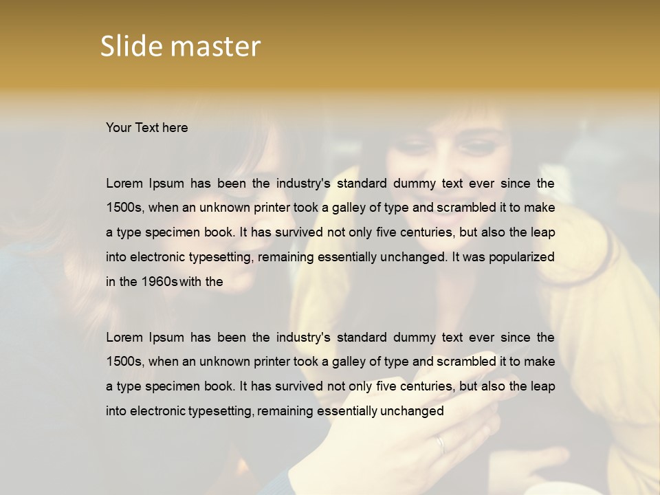 Head And Shoulders Youth Women PowerPoint Template