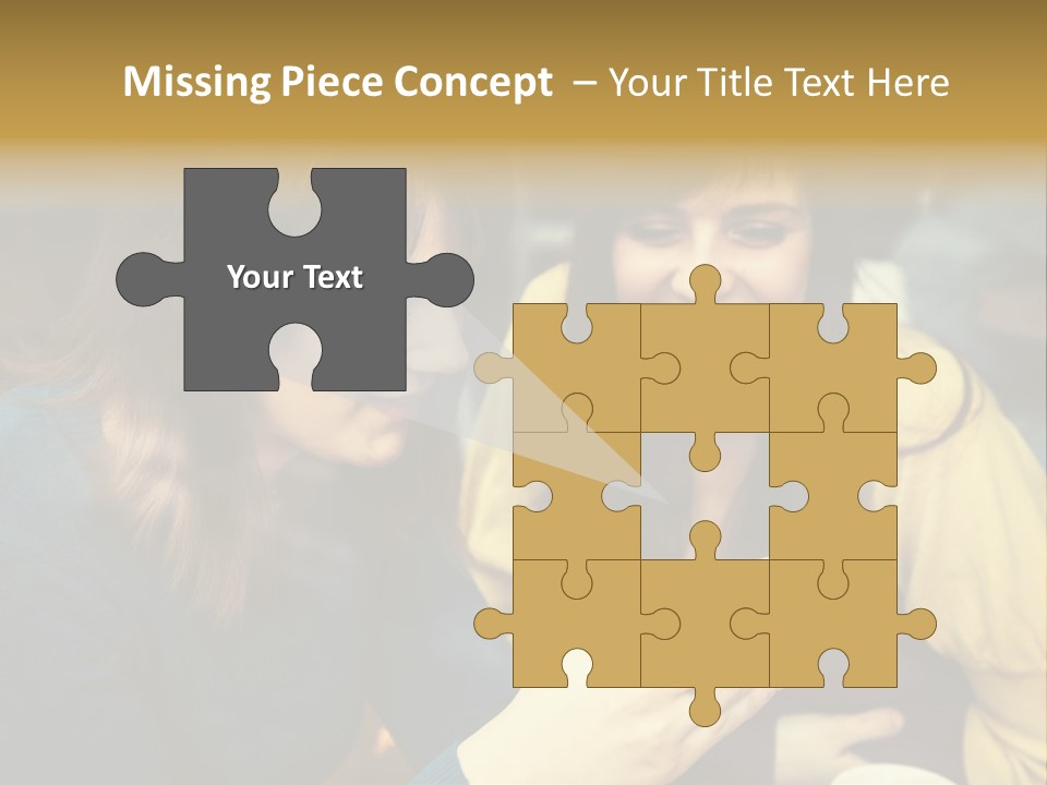 Head And Shoulders Youth Women PowerPoint Template