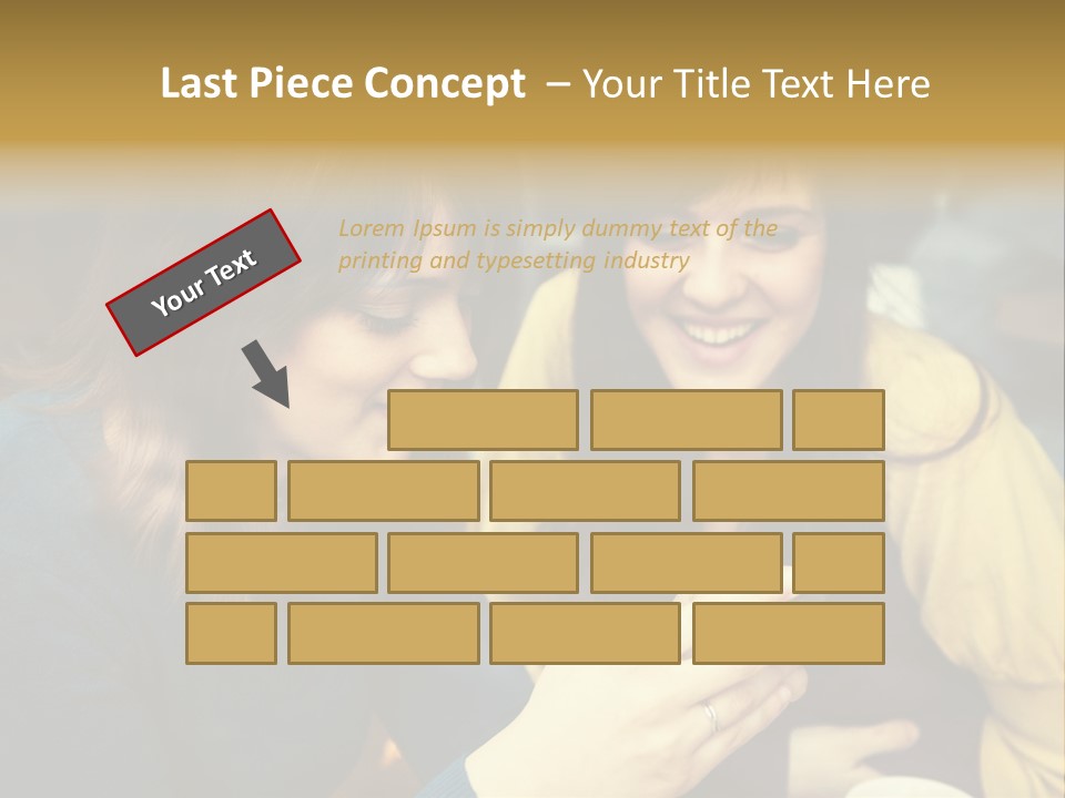 Head And Shoulders Youth Women PowerPoint Template