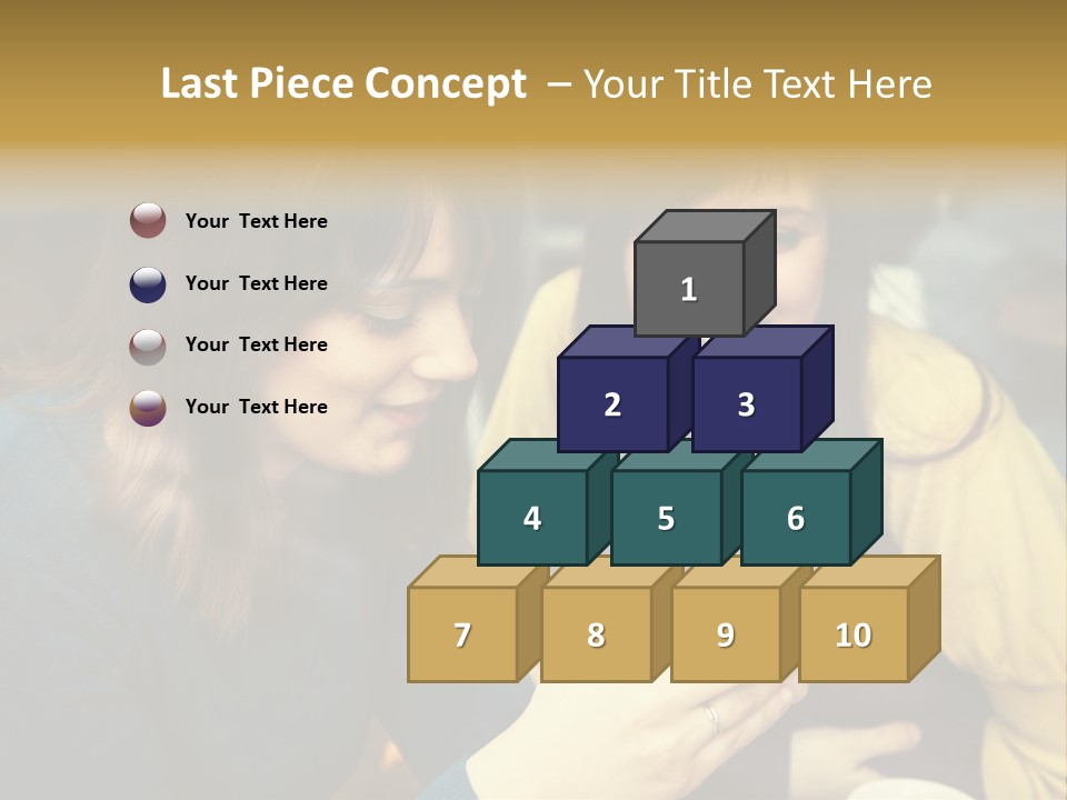 Head And Shoulders Youth Women PowerPoint Template