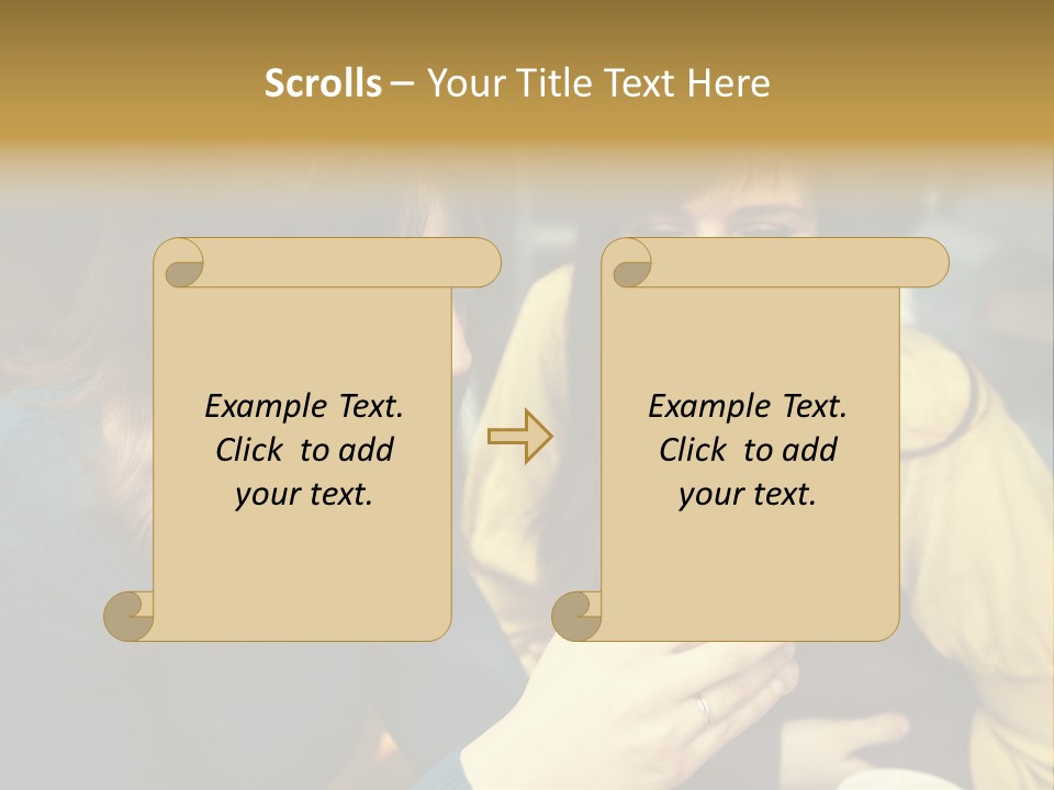 Head And Shoulders Youth Women PowerPoint Template
