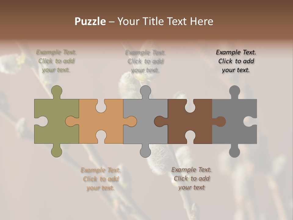 Season Blooming Flower PowerPoint Template