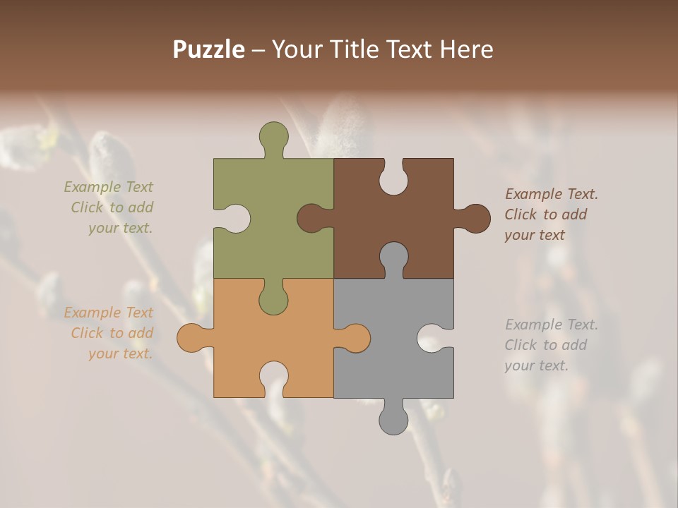 Season Blooming Flower PowerPoint Template