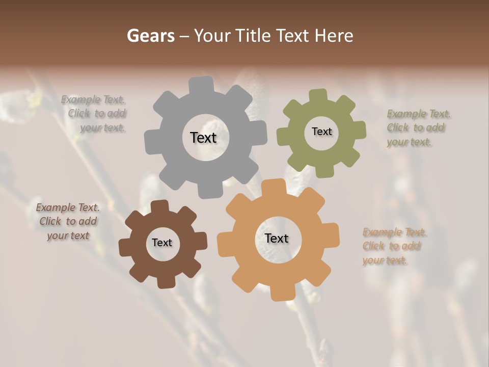 Season Blooming Flower PowerPoint Template