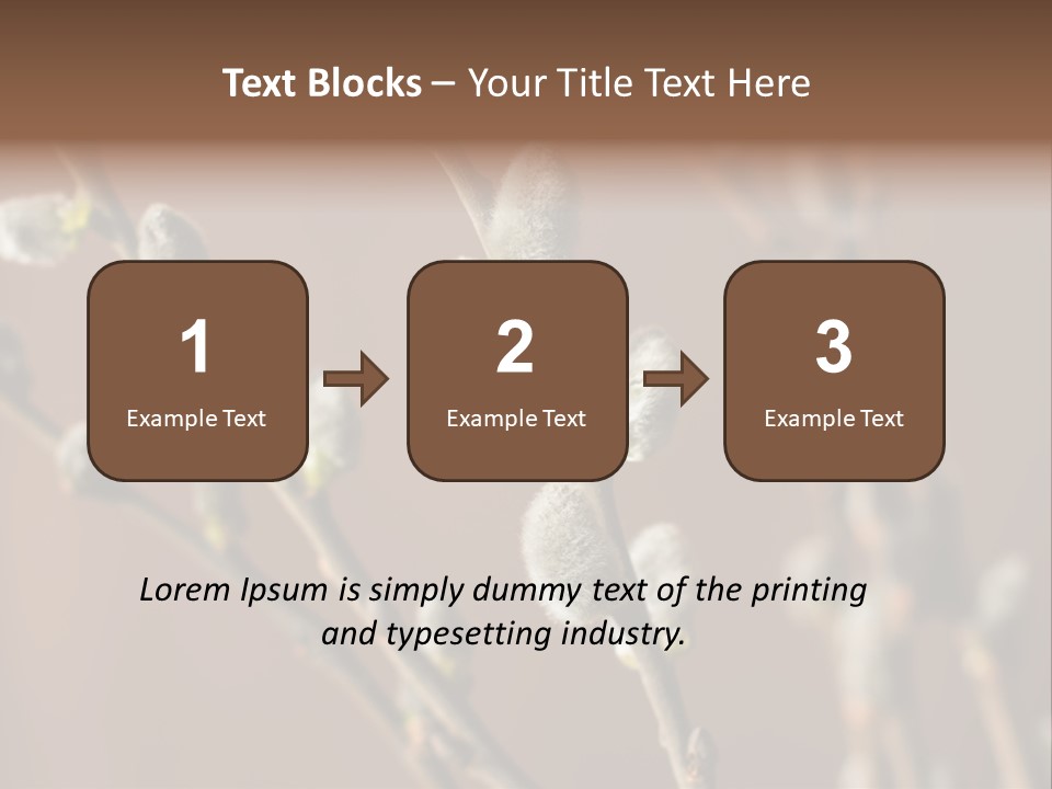 Season Blooming Flower PowerPoint Template