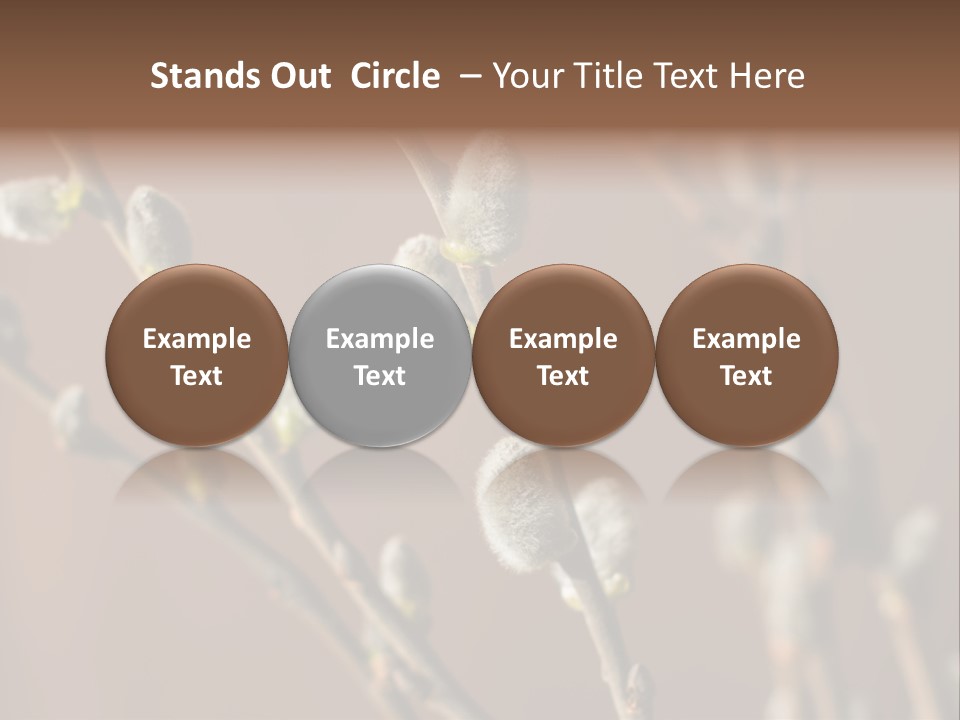 Season Blooming Flower PowerPoint Template