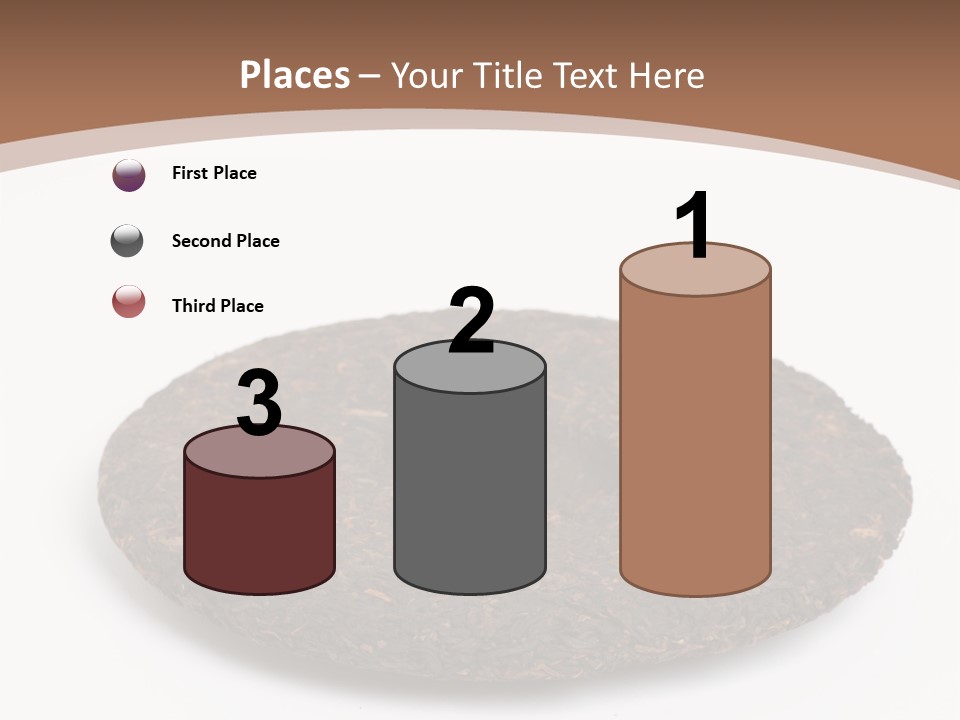 A Piece Of Chocolate Cake On A White Background PowerPoint Template