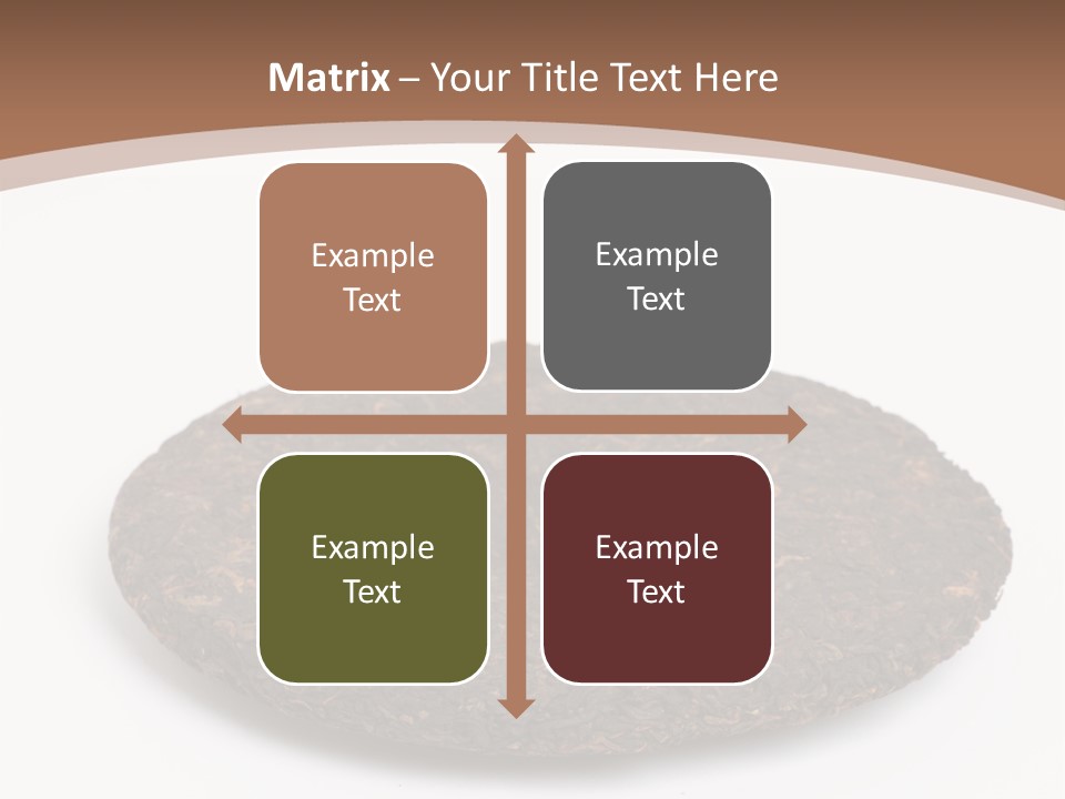 A Piece Of Chocolate Cake On A White Background PowerPoint Template