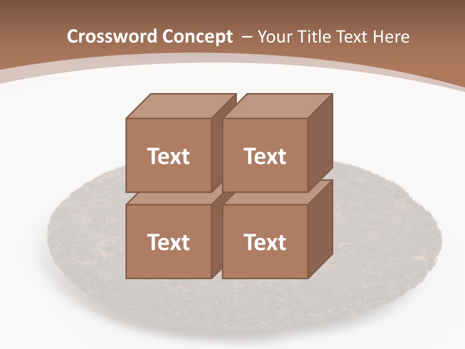 A Piece Of Chocolate Cake On A White Background PowerPoint Template