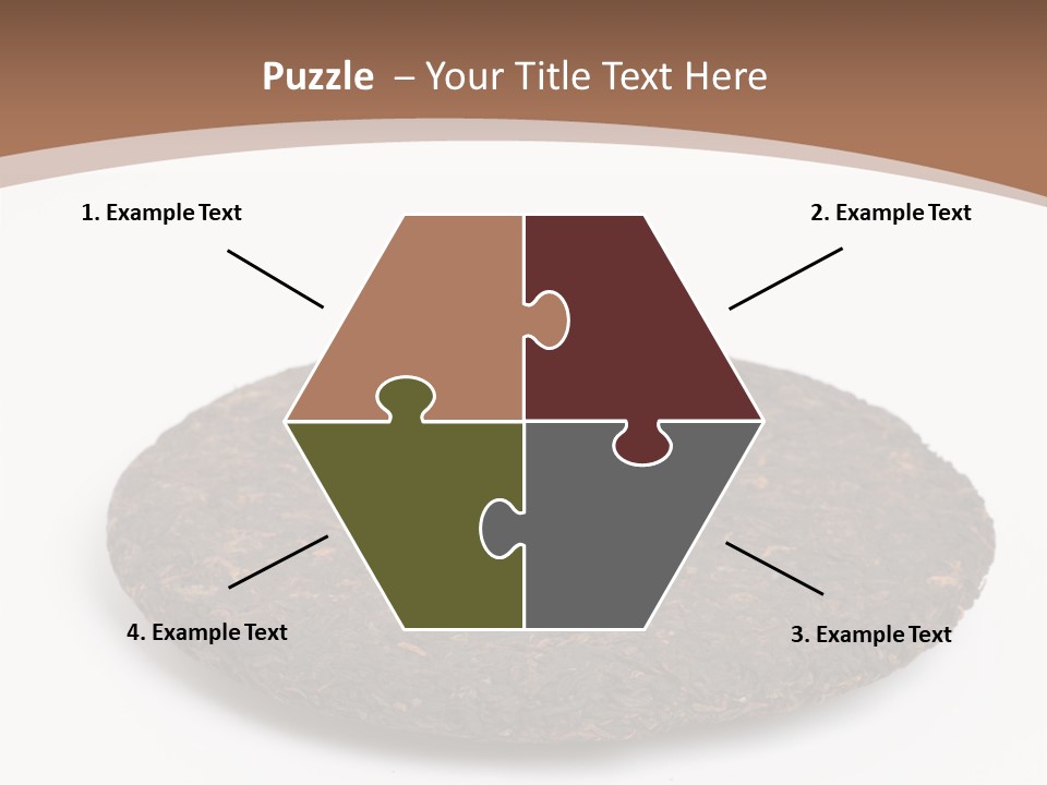 A Piece Of Chocolate Cake On A White Background PowerPoint Template