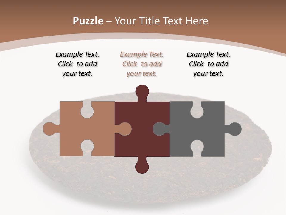 A Piece Of Chocolate Cake On A White Background PowerPoint Template