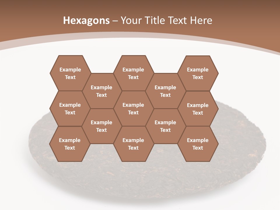 A Piece Of Chocolate Cake On A White Background PowerPoint Template