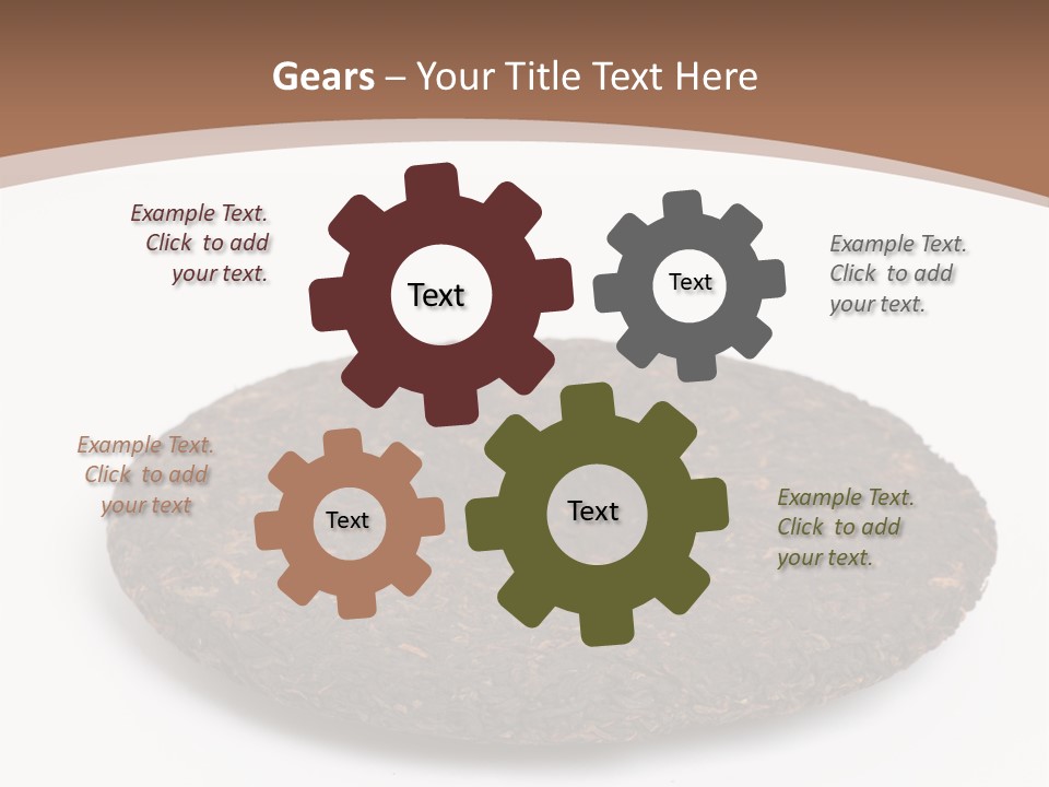 A Piece Of Chocolate Cake On A White Background PowerPoint Template