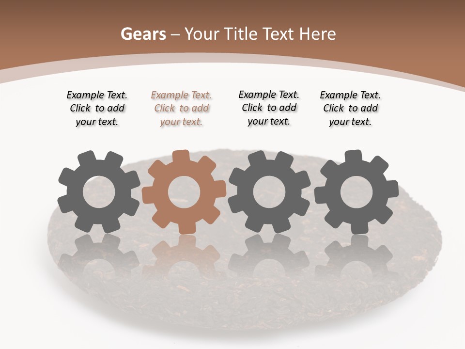 A Piece Of Chocolate Cake On A White Background PowerPoint Template