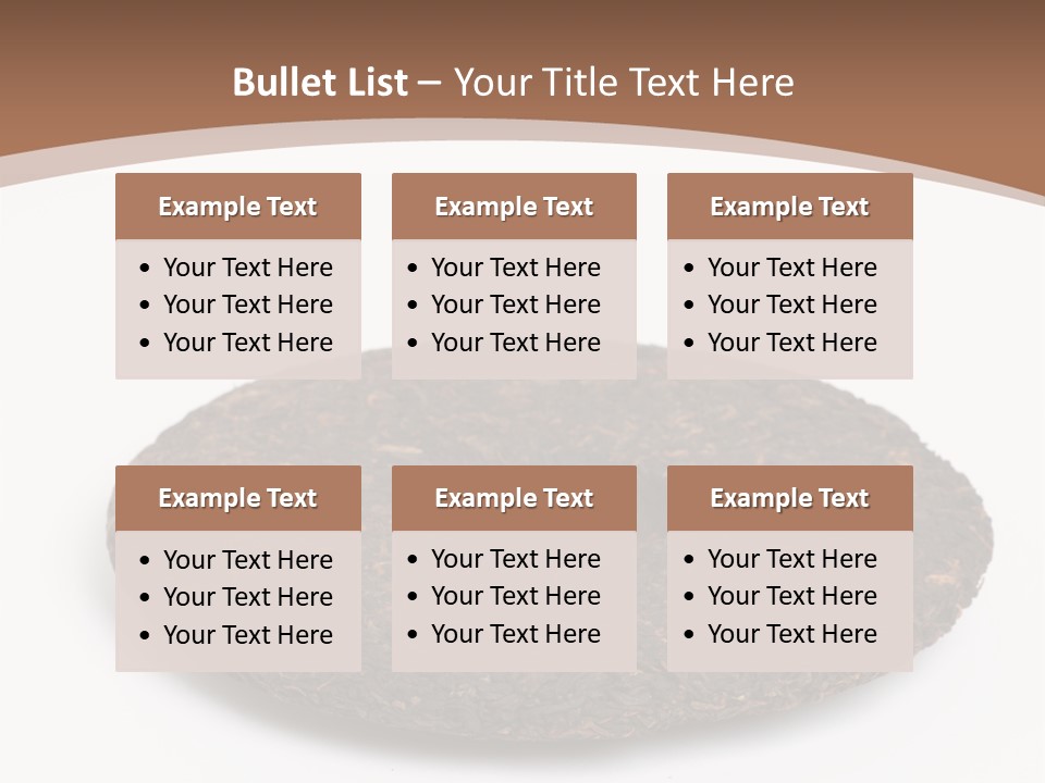 A Piece Of Chocolate Cake On A White Background PowerPoint Template