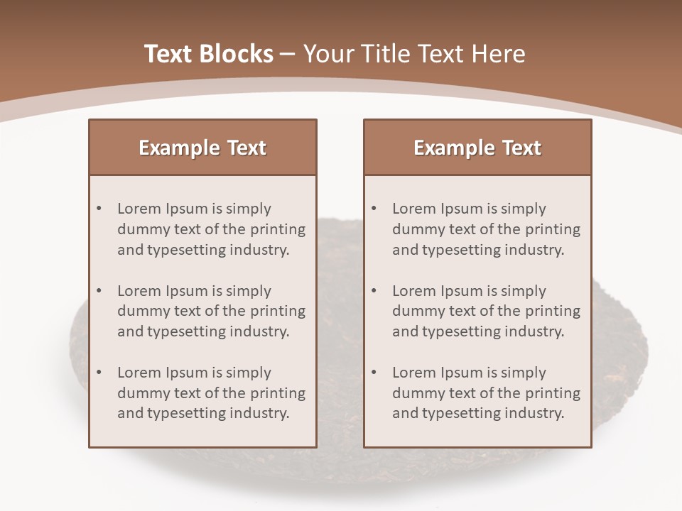 A Piece Of Chocolate Cake On A White Background PowerPoint Template