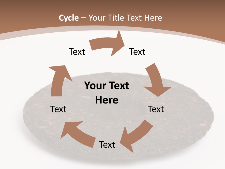 A Piece Of Chocolate Cake On A White Background PowerPoint Template