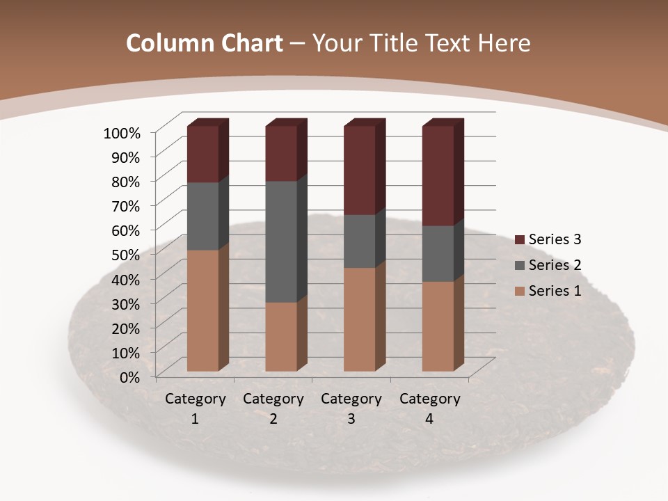 A Piece Of Chocolate Cake On A White Background PowerPoint Template