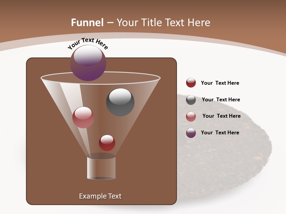 A Piece Of Chocolate Cake On A White Background PowerPoint Template