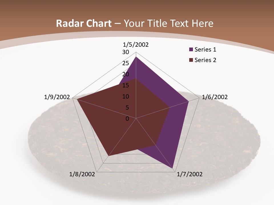 A Piece Of Chocolate Cake On A White Background PowerPoint Template