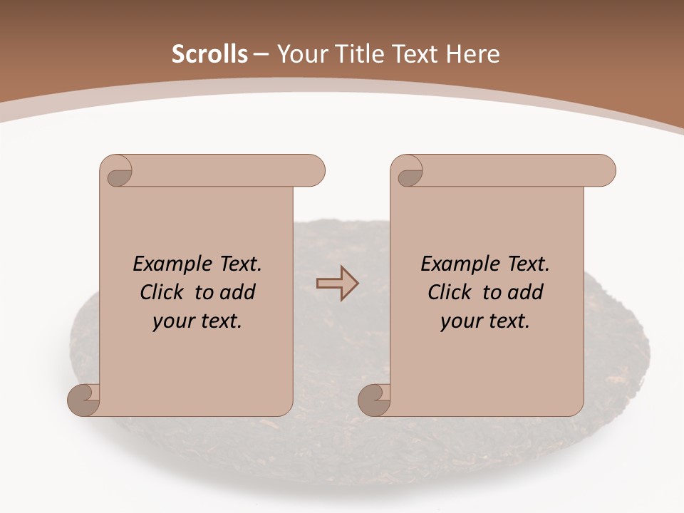 A Piece Of Chocolate Cake On A White Background PowerPoint Template