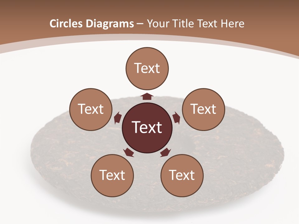 A Piece Of Chocolate Cake On A White Background PowerPoint Template