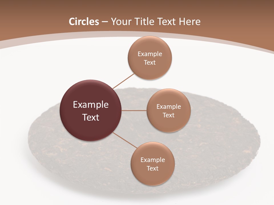 A Piece Of Chocolate Cake On A White Background PowerPoint Template