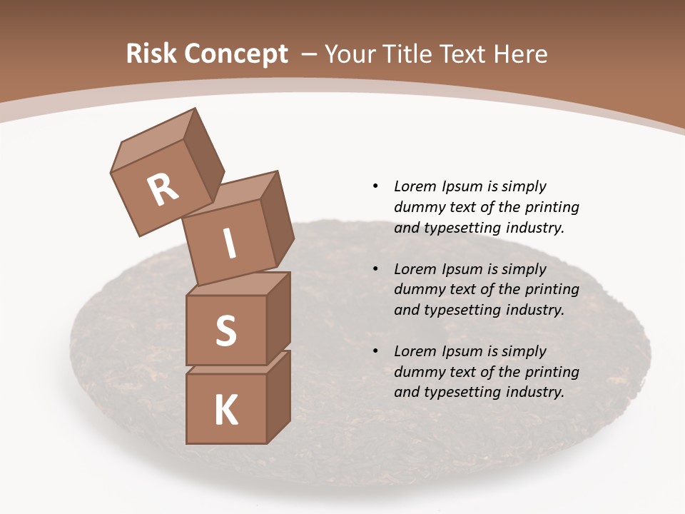 A Piece Of Chocolate Cake On A White Background PowerPoint Template