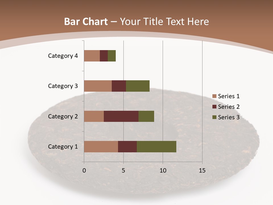 A Piece Of Chocolate Cake On A White Background PowerPoint Template