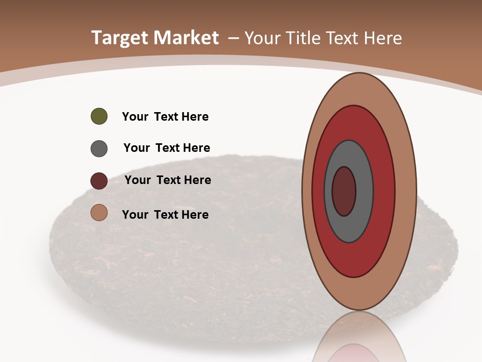 A Piece Of Chocolate Cake On A White Background PowerPoint Template
