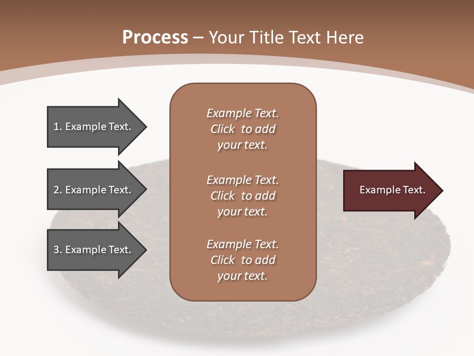 A Piece Of Chocolate Cake On A White Background PowerPoint Template
