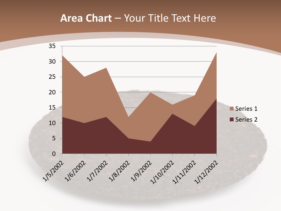 A Piece Of Chocolate Cake On A White Background PowerPoint Template