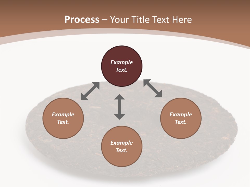 A Piece Of Chocolate Cake On A White Background PowerPoint Template