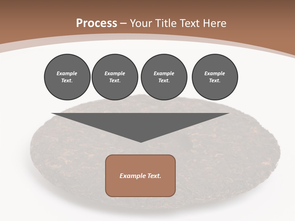 A Piece Of Chocolate Cake On A White Background PowerPoint Template