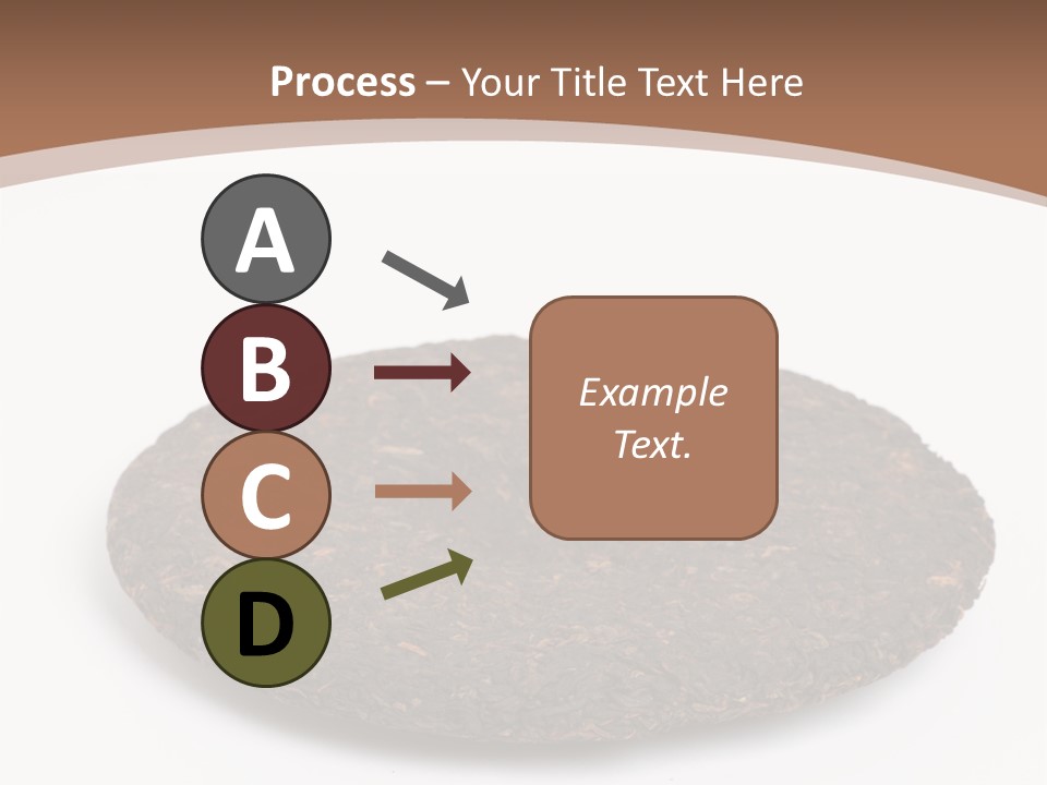 A Piece Of Chocolate Cake On A White Background PowerPoint Template