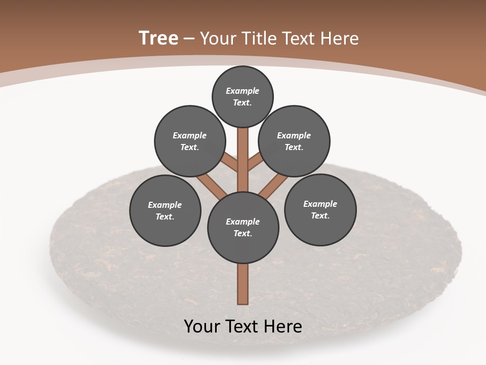 A Piece Of Chocolate Cake On A White Background PowerPoint Template