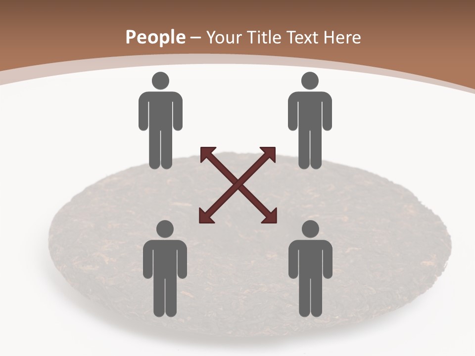 A Piece Of Chocolate Cake On A White Background PowerPoint Template