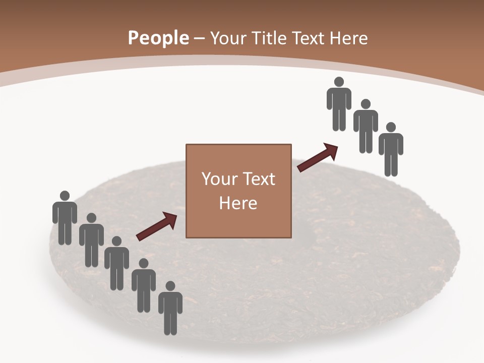 A Piece Of Chocolate Cake On A White Background PowerPoint Template