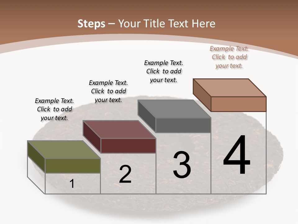 A Piece Of Chocolate Cake On A White Background PowerPoint Template