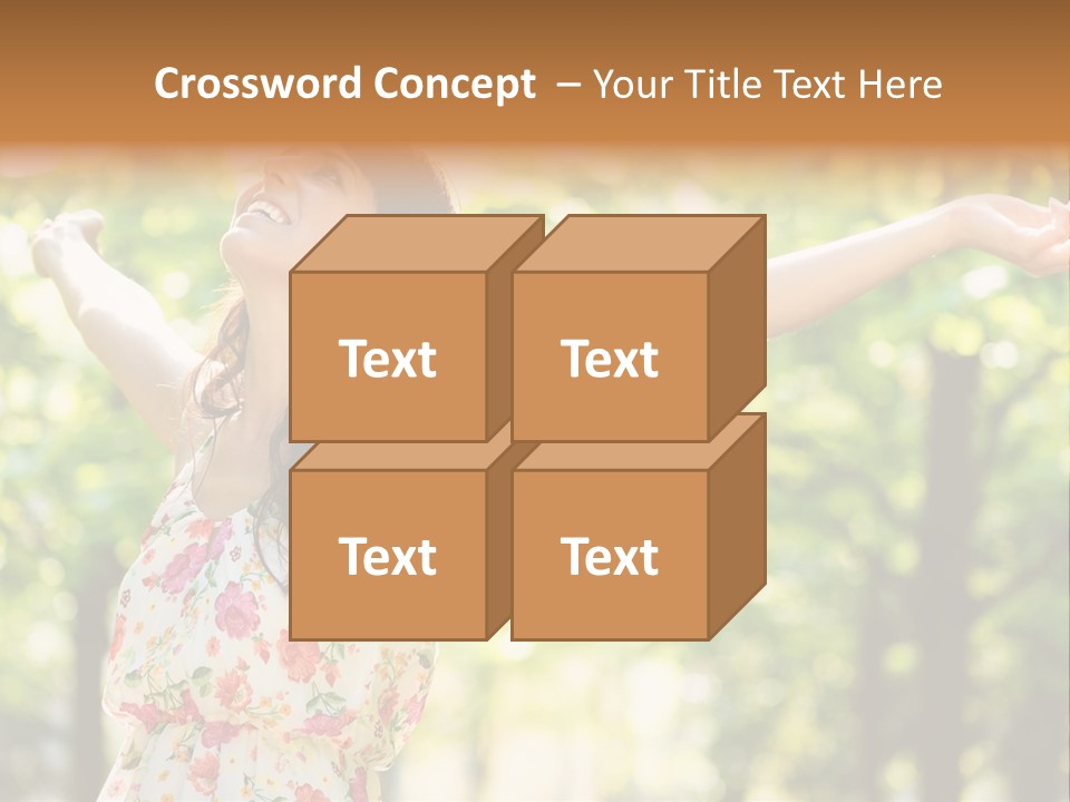 Dress Raised Well Being PowerPoint Template